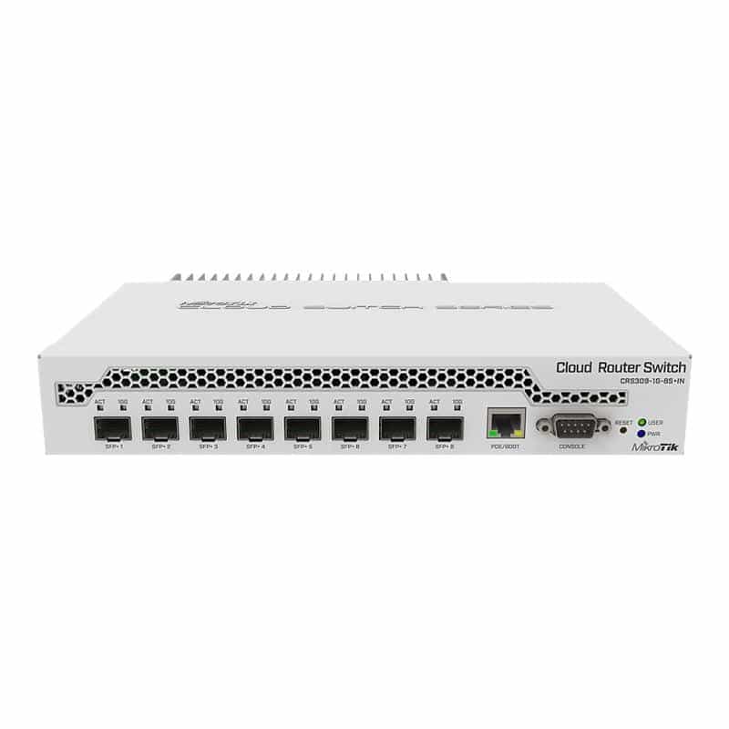 MIKROTIK CRS309-1G-8S+ - Managed - Gigabit Ethernet (10/100/1000) - Power over Ethernet (PoE) - Rack
