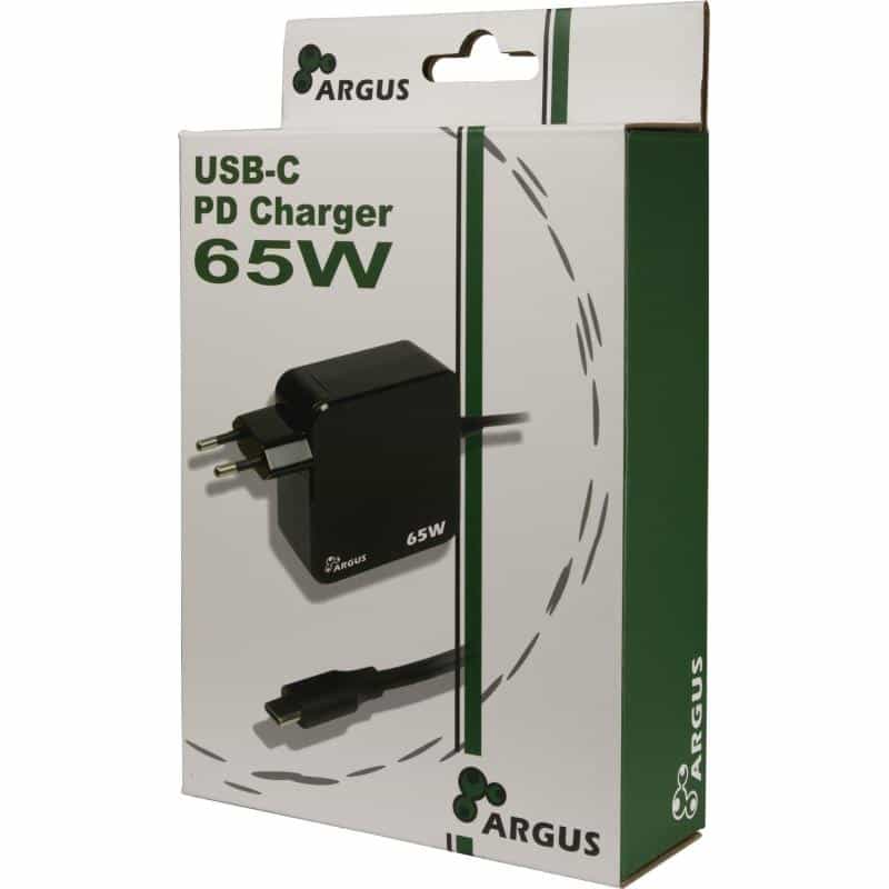 INTERTECH Stecker-Netzteil PD-2065 65W USB-C schwarz