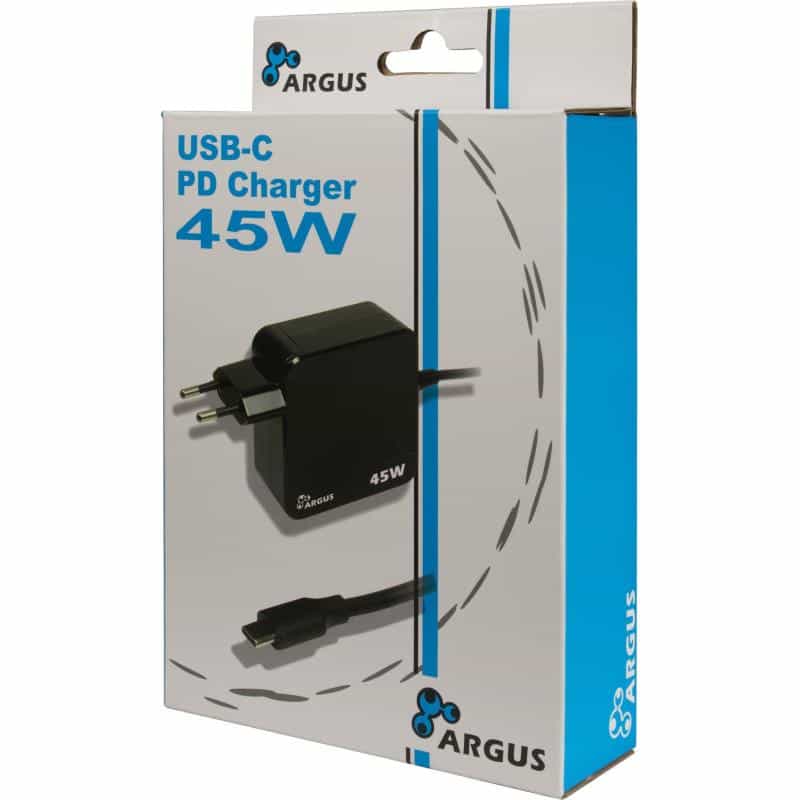 INTERTECH Stecker-Netzteil PD-2045 45W USB-C schwarz