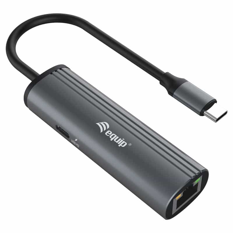 EQUIP Adapter USB-C -> RJ45 10/100/1000 +PD Adapter 0.15m gr