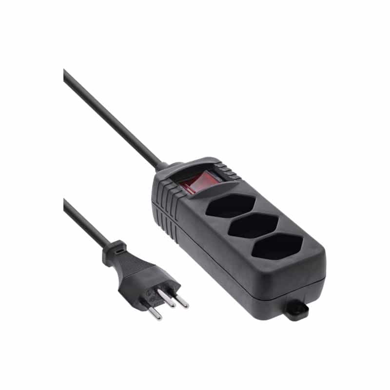INLINE Steckdosenleiste - Wechselstrom 250 V - 2300 Watt - Eingabe, Eingang T12 -