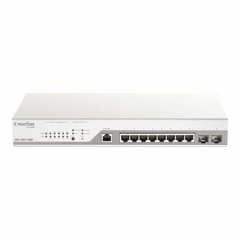 D-LINK Nuclias Cloud Managed 10-Port Layer2 PoE+ Gigabit Switch
