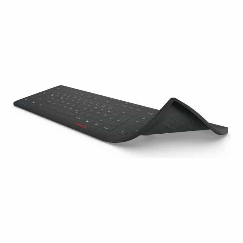 CHERRY TAS STREAM PROTECT KEYBOARD Corded US-Layout schwarz