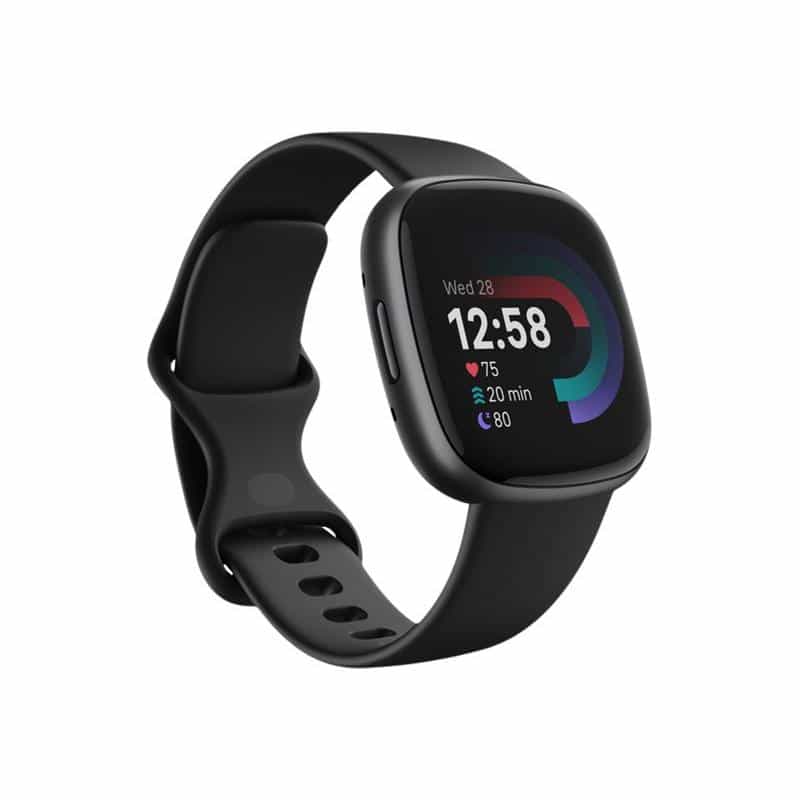 FITBIT Versa 4 Smartwatch Black Android Telefonie