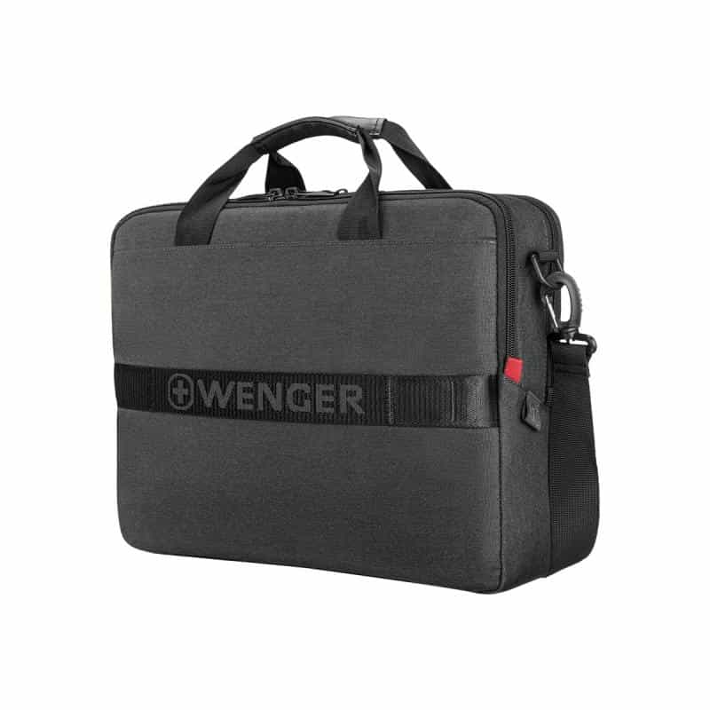 WENGER MX ECO Brief, 16" Laptop Briefcase, Charcoal