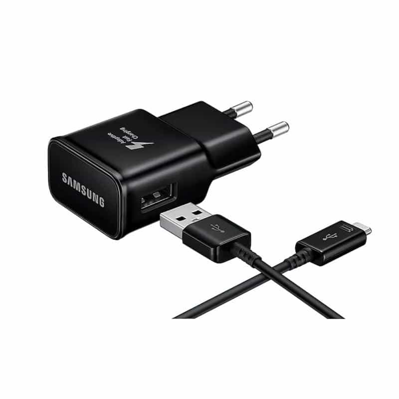 SAMSUNG - EP-TA200 + Typ C Cable EP-DG970 - USB Charger- 2mA - Black BULK