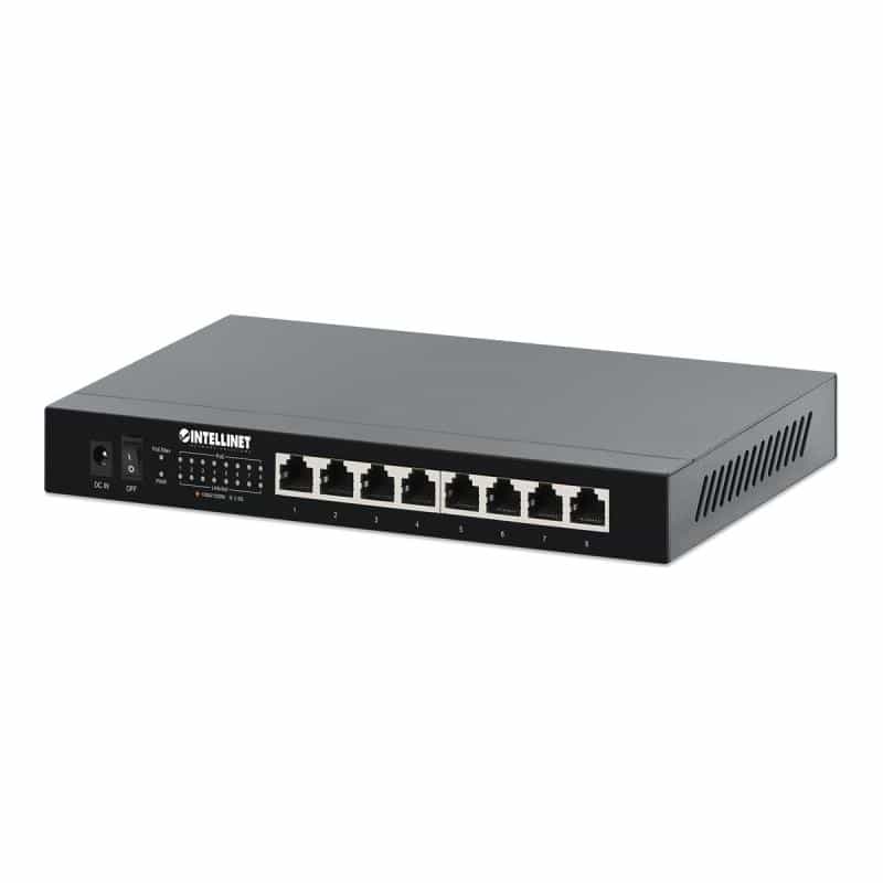 INTELLINET 8-Port 2.5G Ethernet PoE+ Switch 100W 8xPSE Ports - Switch - 2,5 Gbps