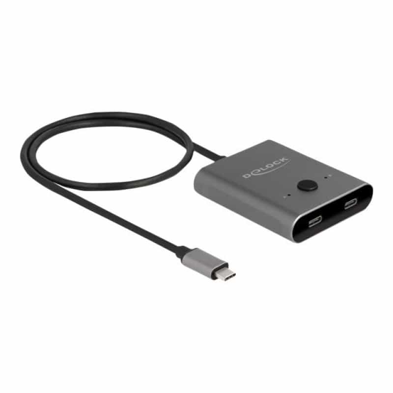 DELOCK USB 10 Gbps USB Type-C Switch 2 auf 1 bidirektional 8K