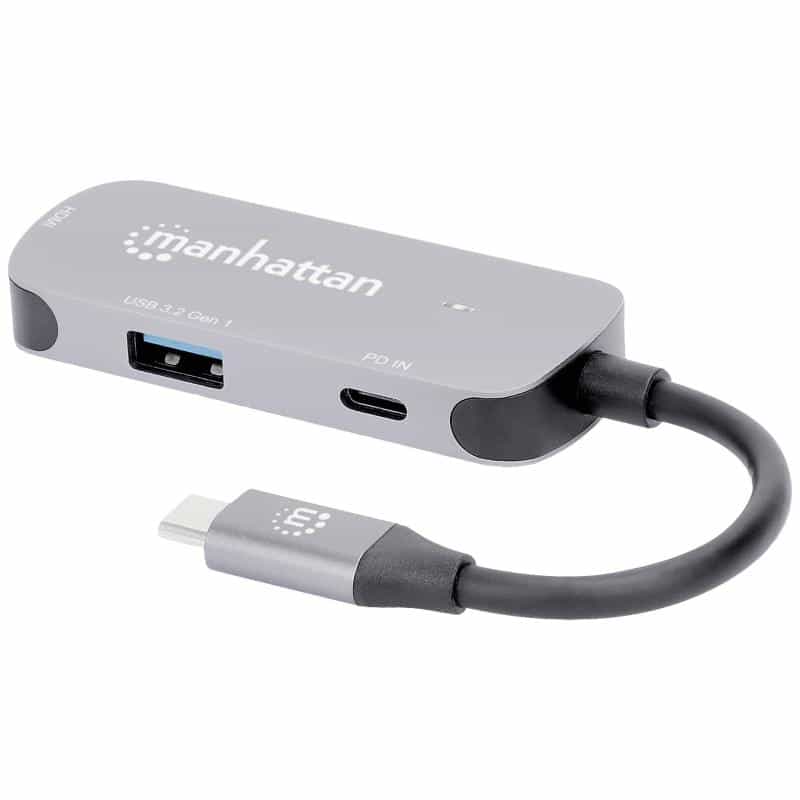 MANHATTAN USB-C auf HDMI 3-in-1 Docking-Konverter mit PD