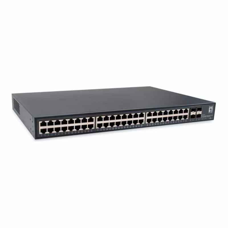 LEVELONE Switch 48x GE GTU-5211    4x10GSFP+19"