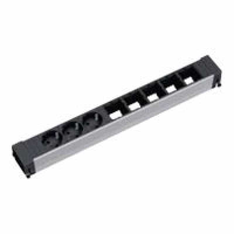 BACHMANN Leiste Conf.lang, 3 x Schuko 5 x CUSTOM leer
