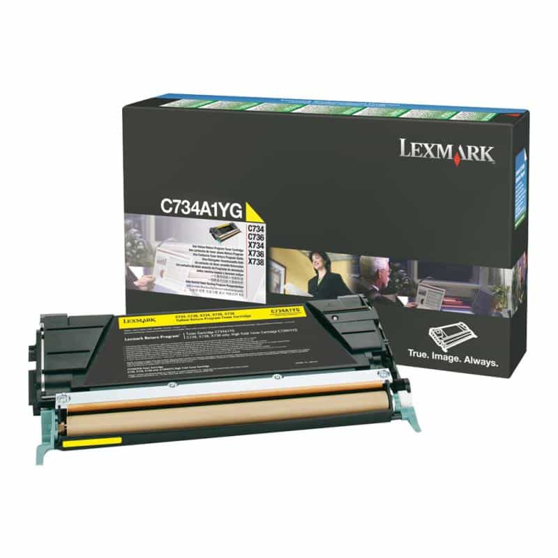 LEXMARK Gelb Tonerpatrone LCCP, LRP