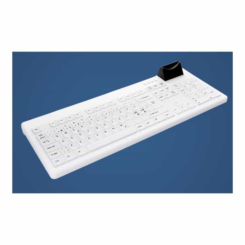 CHERRY Medical AK-C8200F-UV-BW/GE Hygiene Smart Card Desktop Keyboard