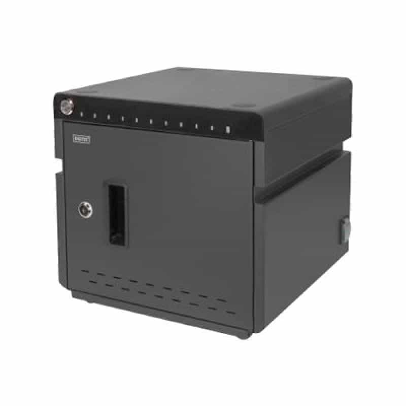 DIGITUS Mobiler Ladeschrank für Notebooks/Tablets 14" schwar (Speditionsversand)