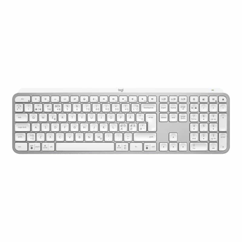 LOGITECH MX Keys S Pale Grey US International - Kabeloses Keyboard