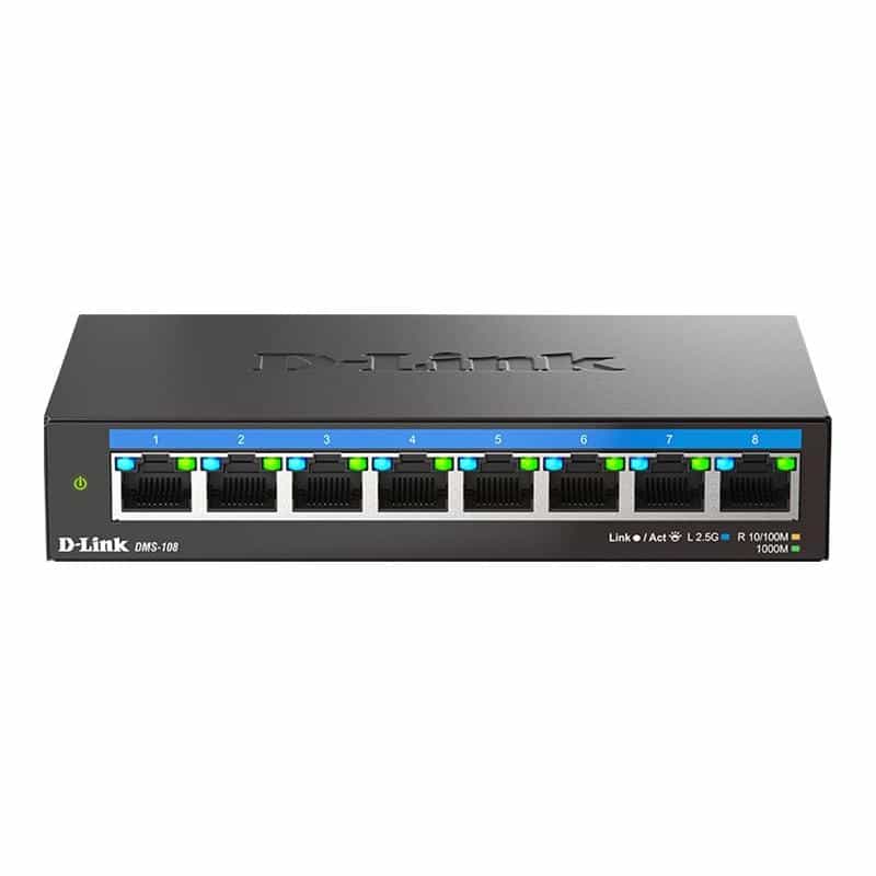 D-LINK DMS-108/E 8-Port Multi-Gigabit Unmanaged Switch