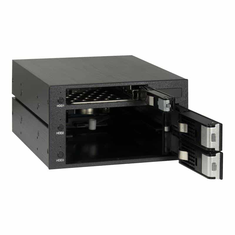 INTERTECH Wechselrahmen IPC ST-3525 2x5,25" und 1x2,5"