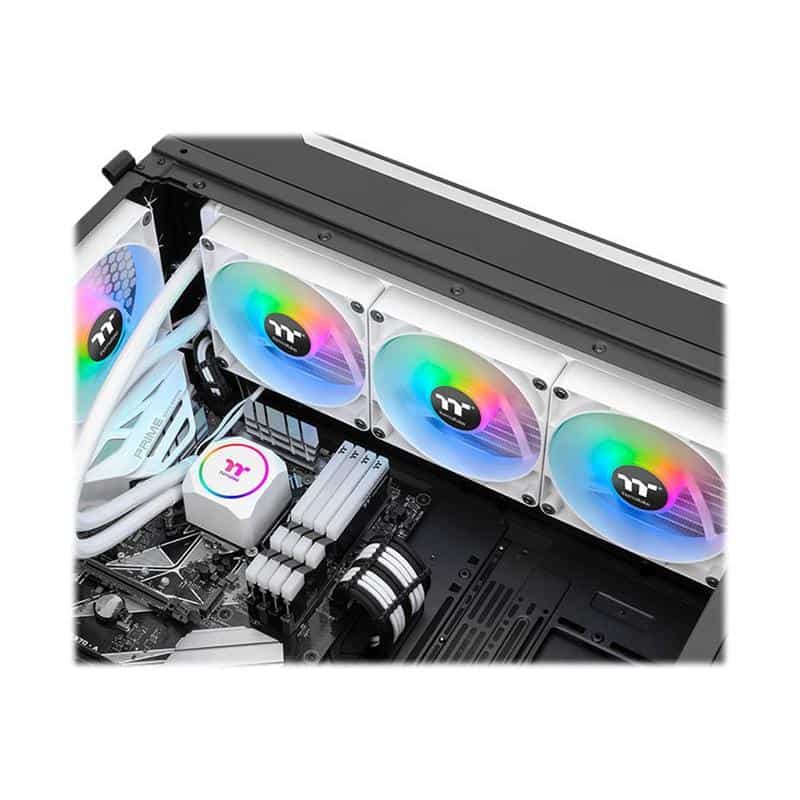 THERMALTAKE TH420 ARGB Sync All-In-One Liquid Cooler - Snow Edition 420mm (weiß)