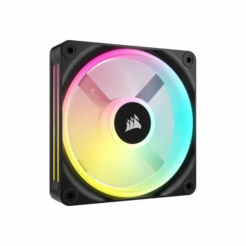 CORSAIR iCUE LINK QX120 RGB 120-mm-PWM-Lüfter (schwarz, Erweiterungskit)