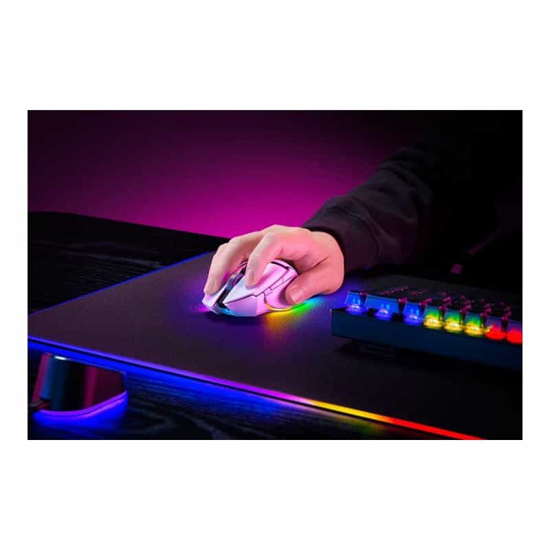 RAZER Basilisk V3 Pro kabellose Gaming Maus Mercury - 13-Zonen-Chroma-Beleuchtung und HyperScroll-Ne RAZER Basilisk V3 Pro kabellose Gaming Maus Mercury - 13-Zonen-Chroma-Beleuchtung und HyperScroll-Ne