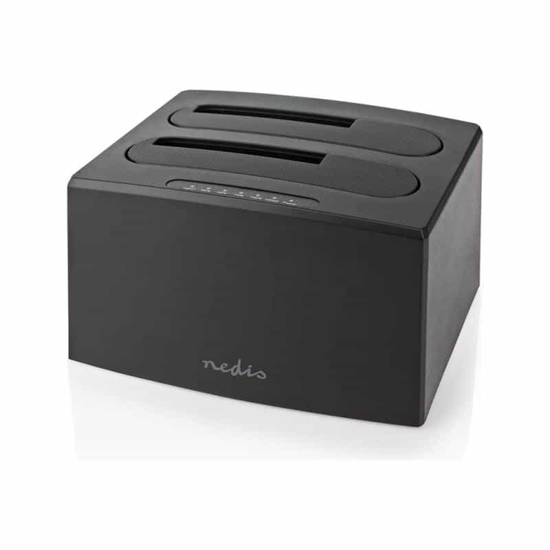 NEDIS Festplatten-Dockingstation 2 Festplatten - USB 3.2 Gen1, USB Type-A, 2.5 / 3.5 ", USB 3.2 Gen1