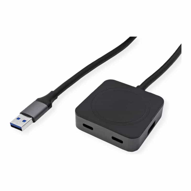 VALUE USB3.2 Gen1 Hub 2xA+ 2xC mit Verlängerungskabel 5m