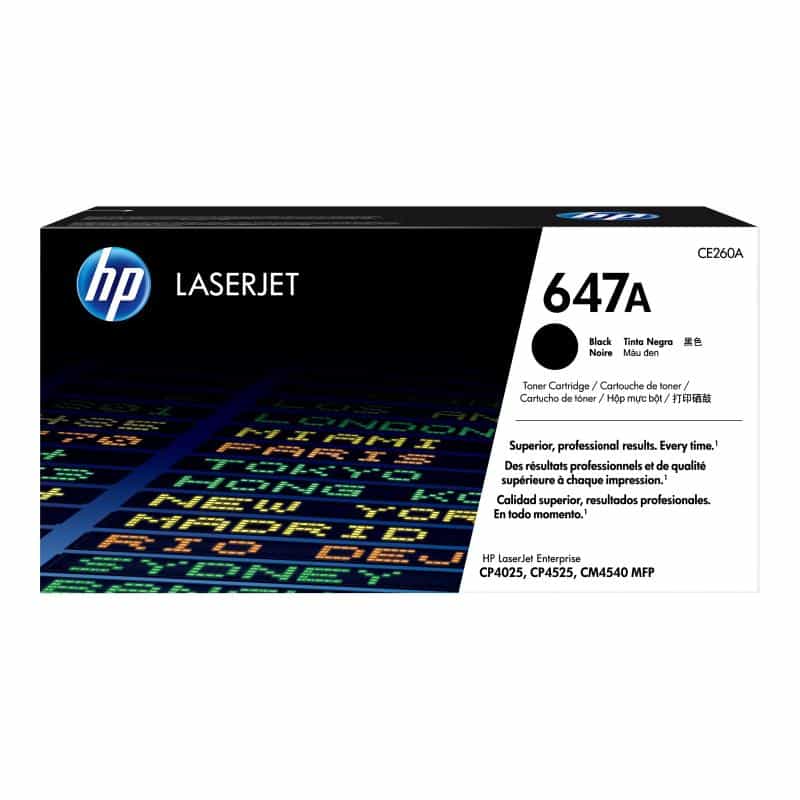 HP 647A Schwarz LaserJet Tonerpatrone (CE260A)