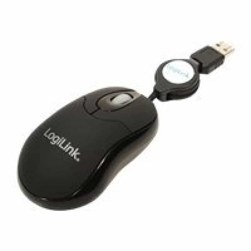 USB LogiLink Optical Retractable Mouse