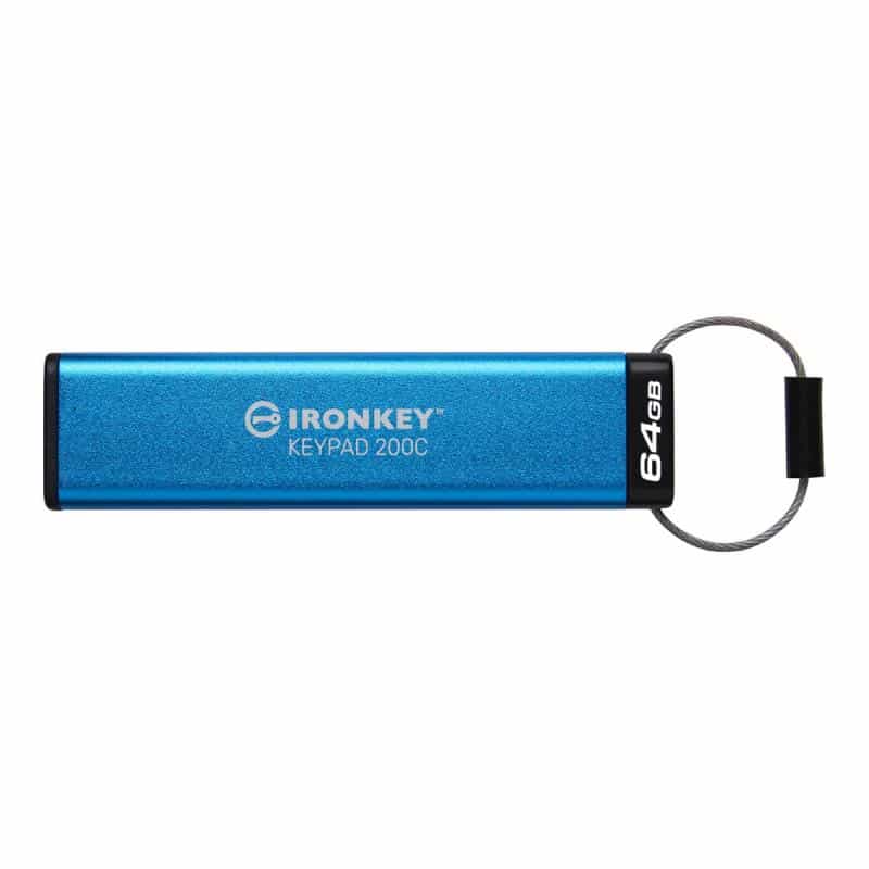 KINGSTON USB-Stick  64GB Kingston IronKey Keypad 200C AES-256 USB-C retail