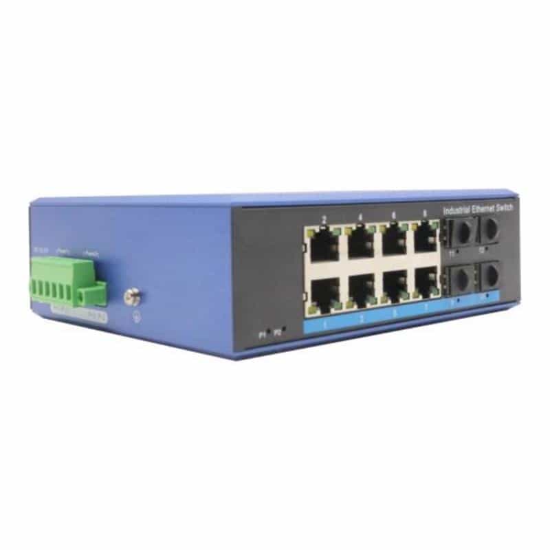 DIGITUS Switch 8 + 2 -Port Gigabit  Ethernet PoE 20 km