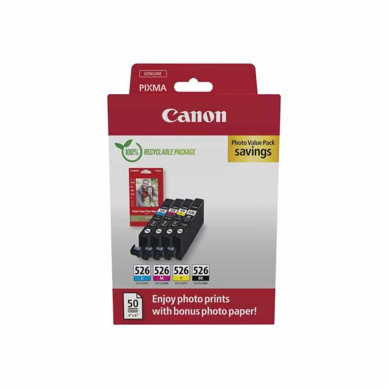 CANON CLI-526 BK/C/M/Y Photo Value Pack