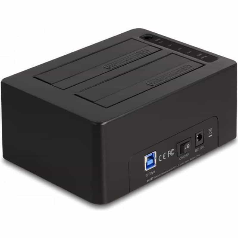 DELOCK USB Dual Dockingstation für 2 x SATA HDD / SSD