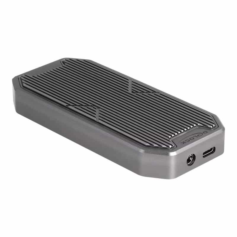 DELOCK EXG M.2 NVMe PCIe SSD + 2xUSB 20Gbps USB-C Buc. RGB