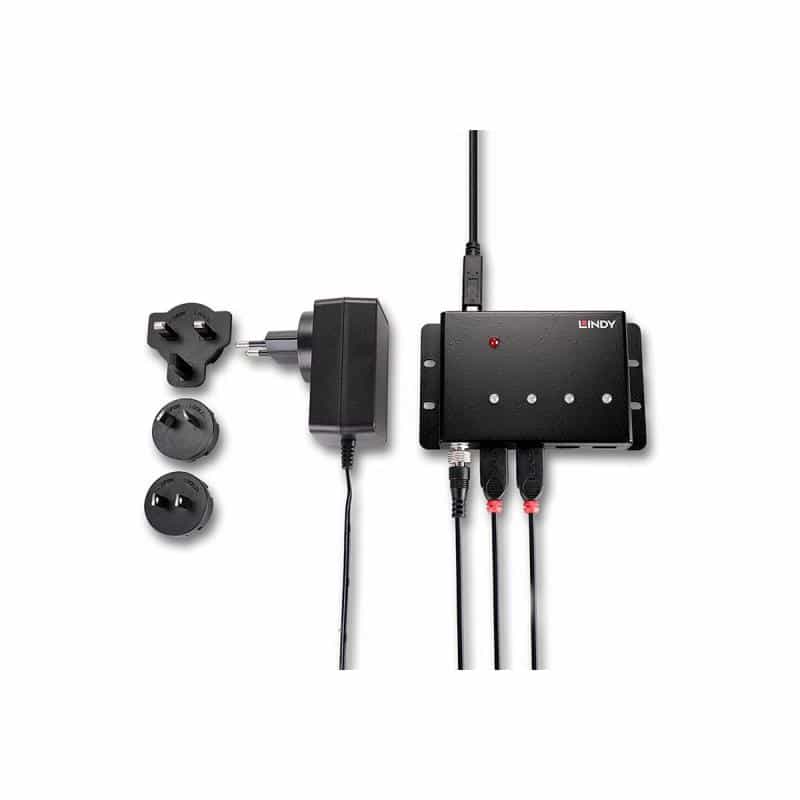 LINDY 4 Port USB 3.0 Metall Hub