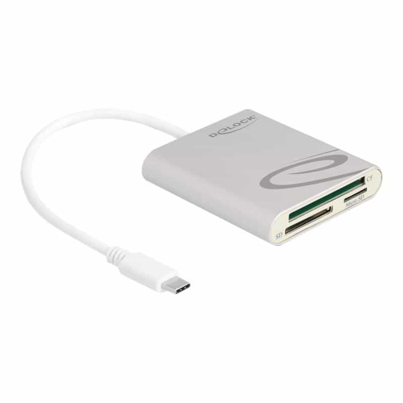DELOCK Card Reader USB Type-CÖ für Compact Flash, SD