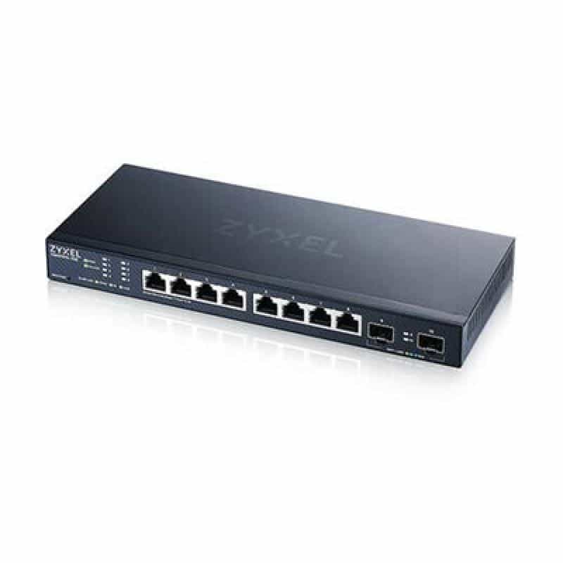 ZYXEL 8-Port 2.5GbE, 2 SFP+ Smart Switch, NebulaFlex  (Webmanaged und Cloudmanaged nutzbar)