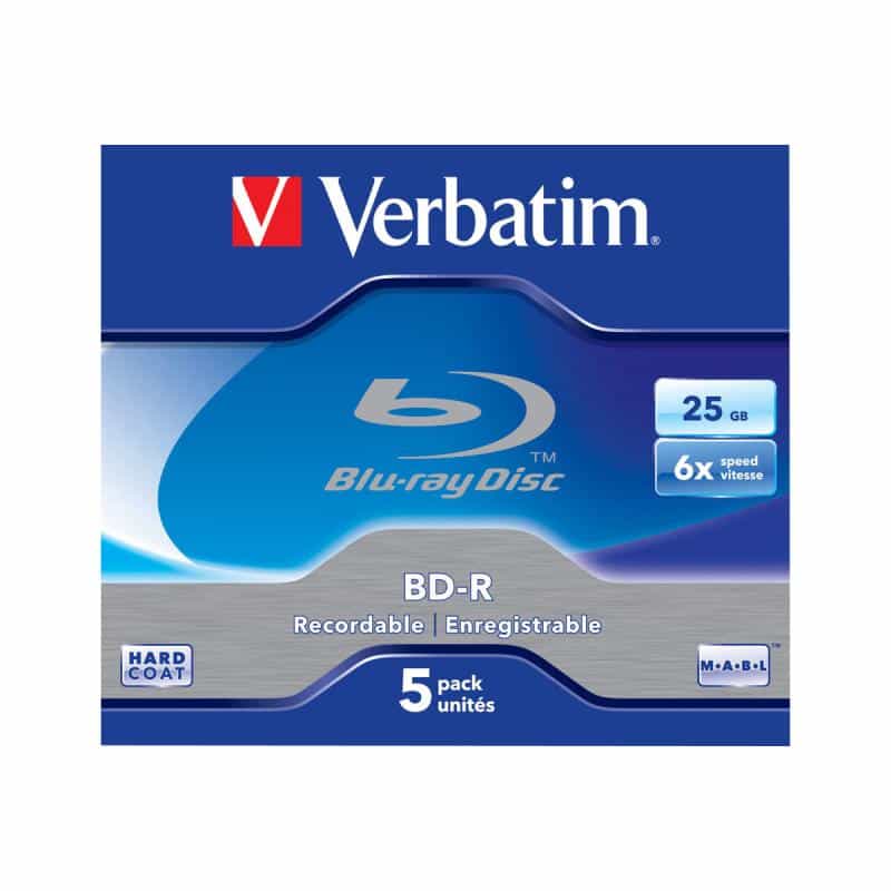 BD-R 6x 25GB Single Layer 5pk