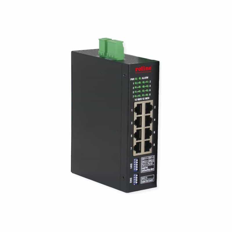 ROLINE Ind. Mng Gbit Ethernet Switch 8x - Switch - 1 Gbps