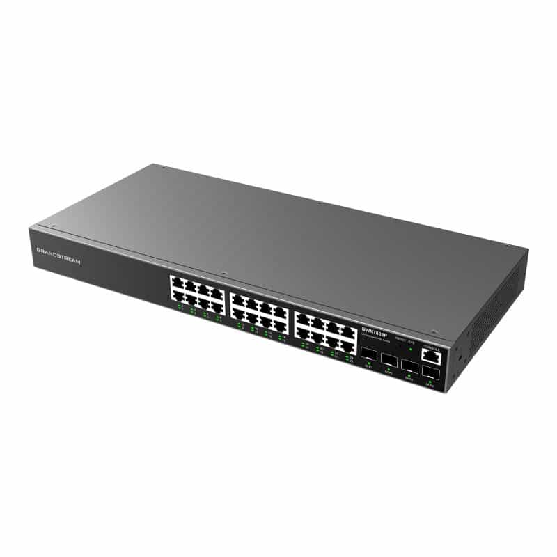 GRANDSTREAM GWN7803 - switch L2+ 24 porte no PoE+ 4 sfp. Utilizzabile con il controller GWN sia