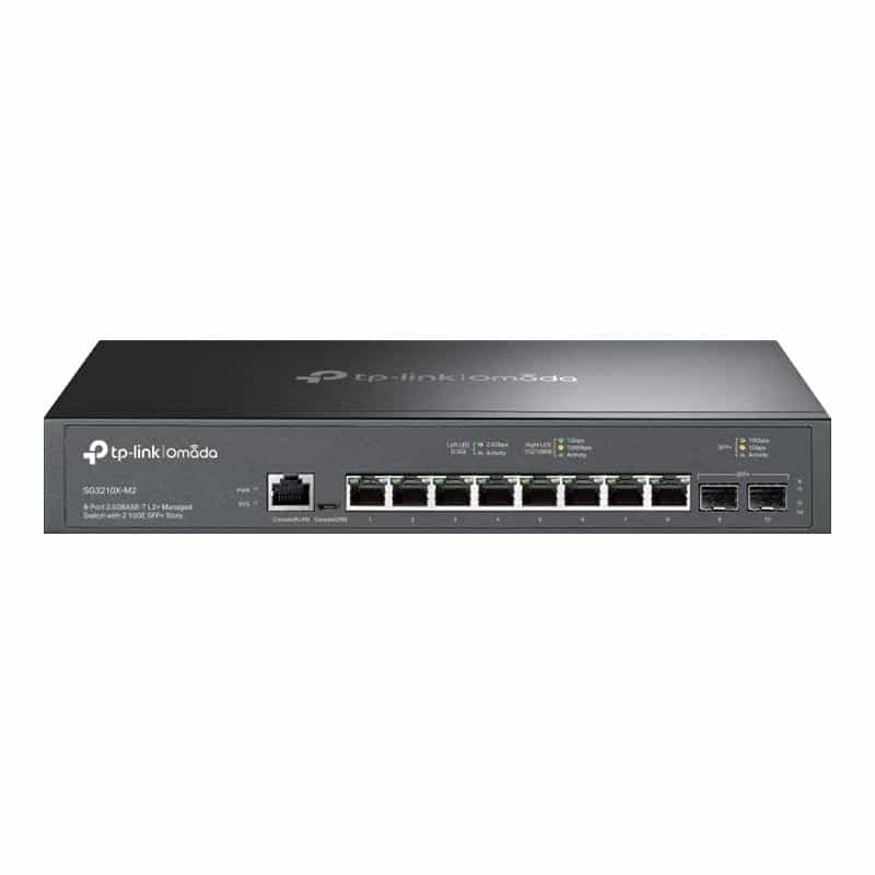 TP-LINK Omada 8-Port 2.5GBASE-T L2+ Managed Switch with 2 10GE SFP+ Slots