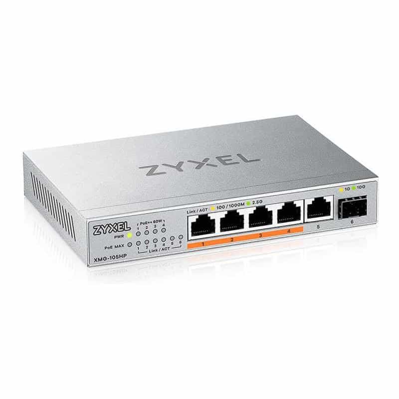 ZYXEL XMG-105 5 Port 10/2,5G MultiGig PoE++ Switch unmanaged