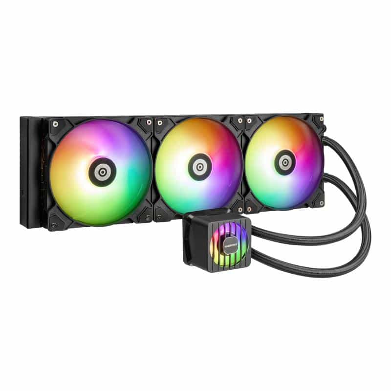 ENERMAX LIQMAXFLO 360mm CPU AIO Flüssigkeitskühler - Xtreme Doppelkammerpumpe- VRM (ELC-LMF360T-ARGB