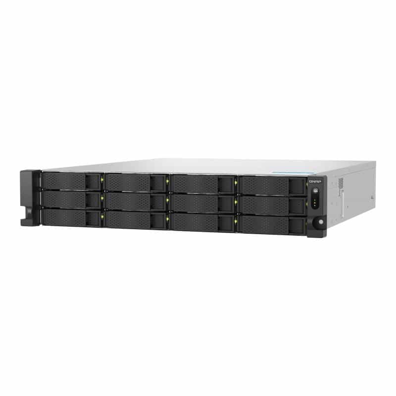 QNAP TS-h1277AXU-RP-R5-16G 2U 12-bay NAS AMD Ryzen 5 Pro 7645 6C/12T boost up to 5.1GHz 16GB DDR5