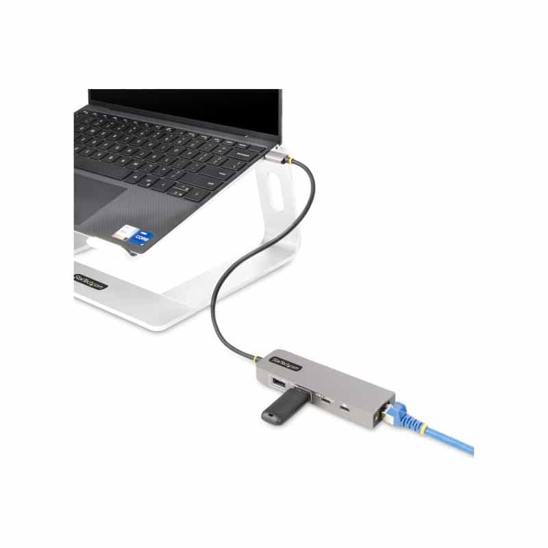 STARTECH.COM 3-Port USB-C Hub 2.5Gbps Ethernet 100W PD Pass-Through