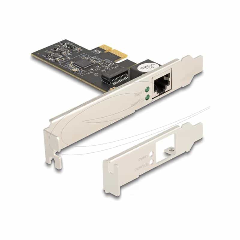 DELOCK PCI Express x1 Karte zu 1 x RJ45 5 Gigabit LAN RTL8126