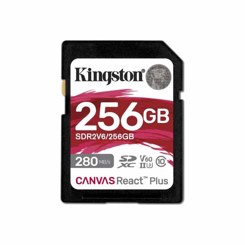 KINGSTON Canvas React Plus SDXC UHS-II 280R/150W U3 V60 for Full HD/4K 256GB