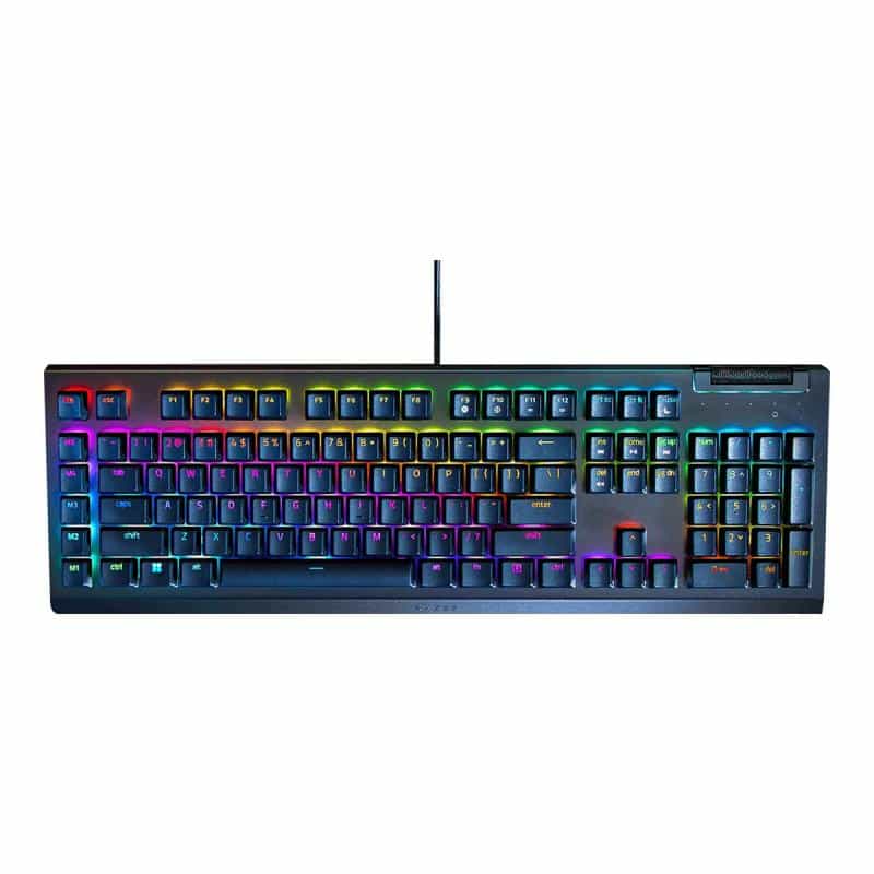 RAZER Blackwidow V4 X black DE layout Razer Green