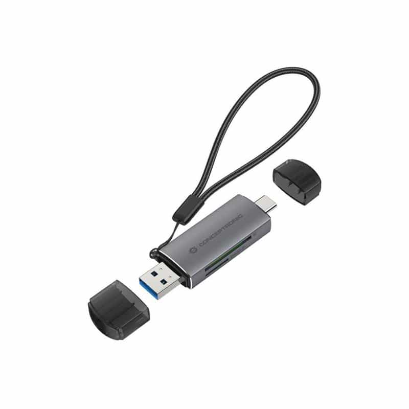 CONCEPTRONIC Card reader USB-C/USB-A Micro SD/TF sw