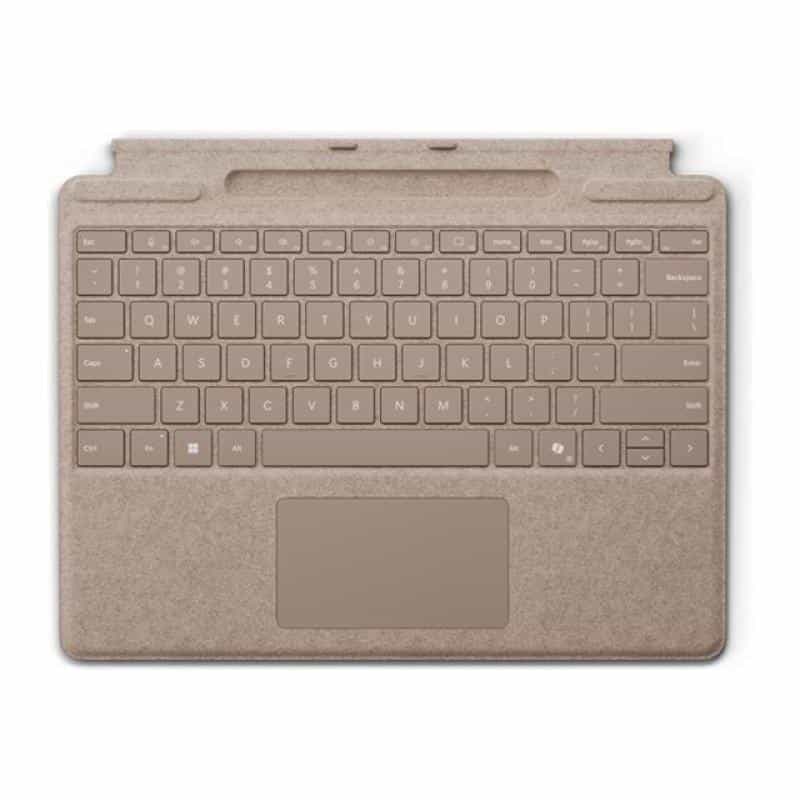 MICROSOFT Surface Pro Keyboard mit Stiftaufbewahrung - graubeige
