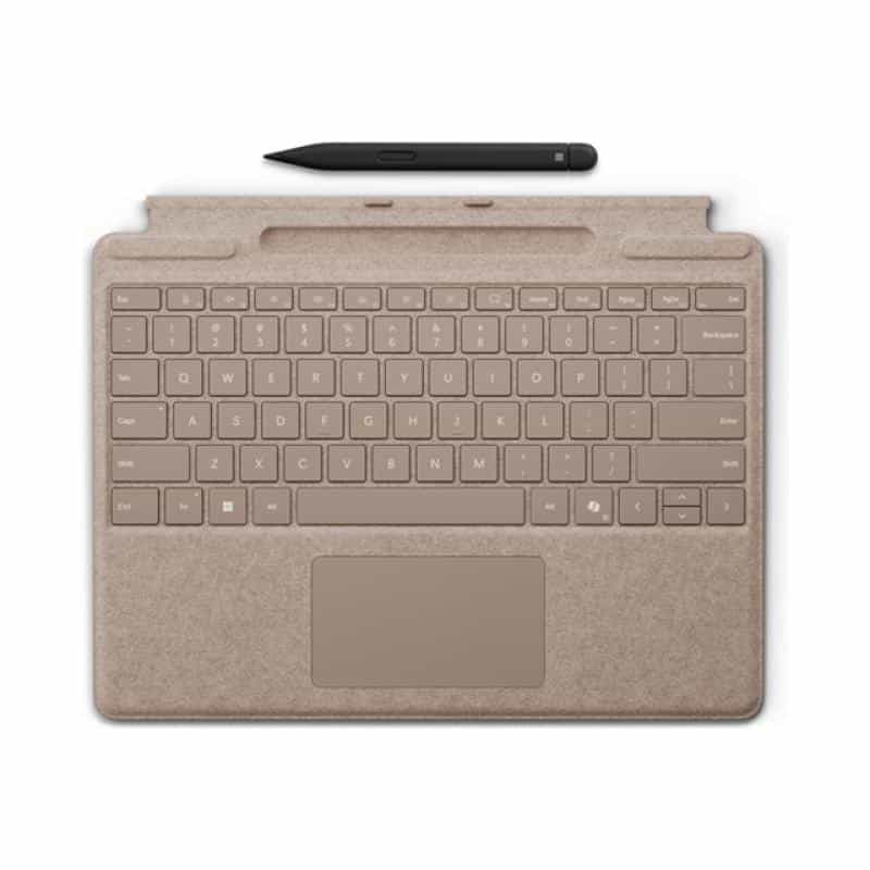 MICROSOFT Surface Pro Keyboard mit Slim Pen - graubeige